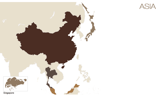 map of singapore and china. Thailand; China; Singapore